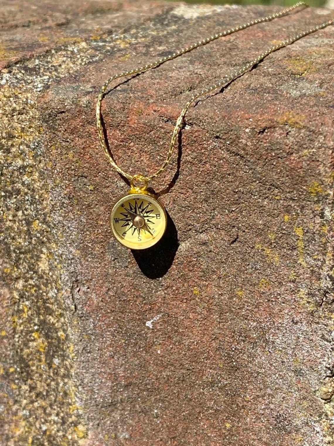 Working Compass Necklace Travel Gift For Her Birthday Etsy