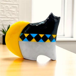 Wunderliche Mini-Katzenskulptur, niedliche Katzenfiguren, einzigartige Katzengeschenke, Geschenke für Katzenliebhaber, kleines Tierfigurine Geschenk, niedliches Katzendekor, Katzenstatue