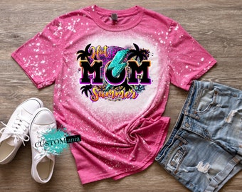 Hot Mom Summer Bleach Splattered T-Shirt