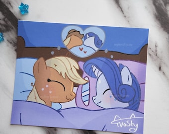 Rarity and Applejack Art Print | My Little Pony