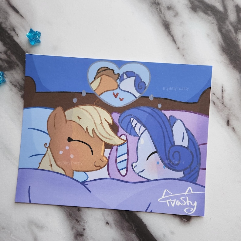 Rarity and Applejack Art Print | My Little Pony image 1