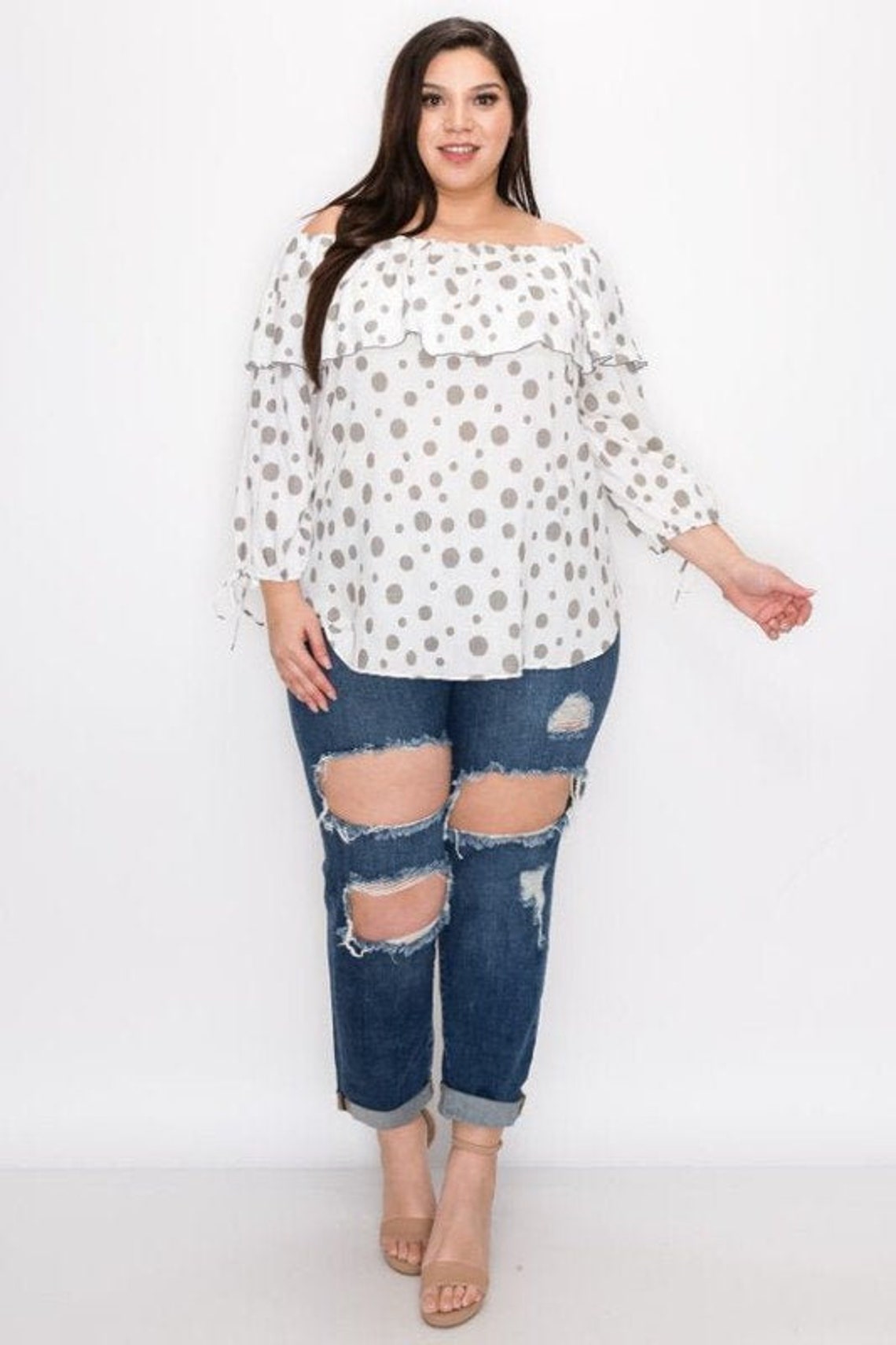 polka dot plus size