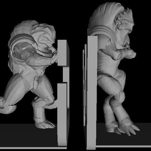 Krogan Bookends - 3D STL File