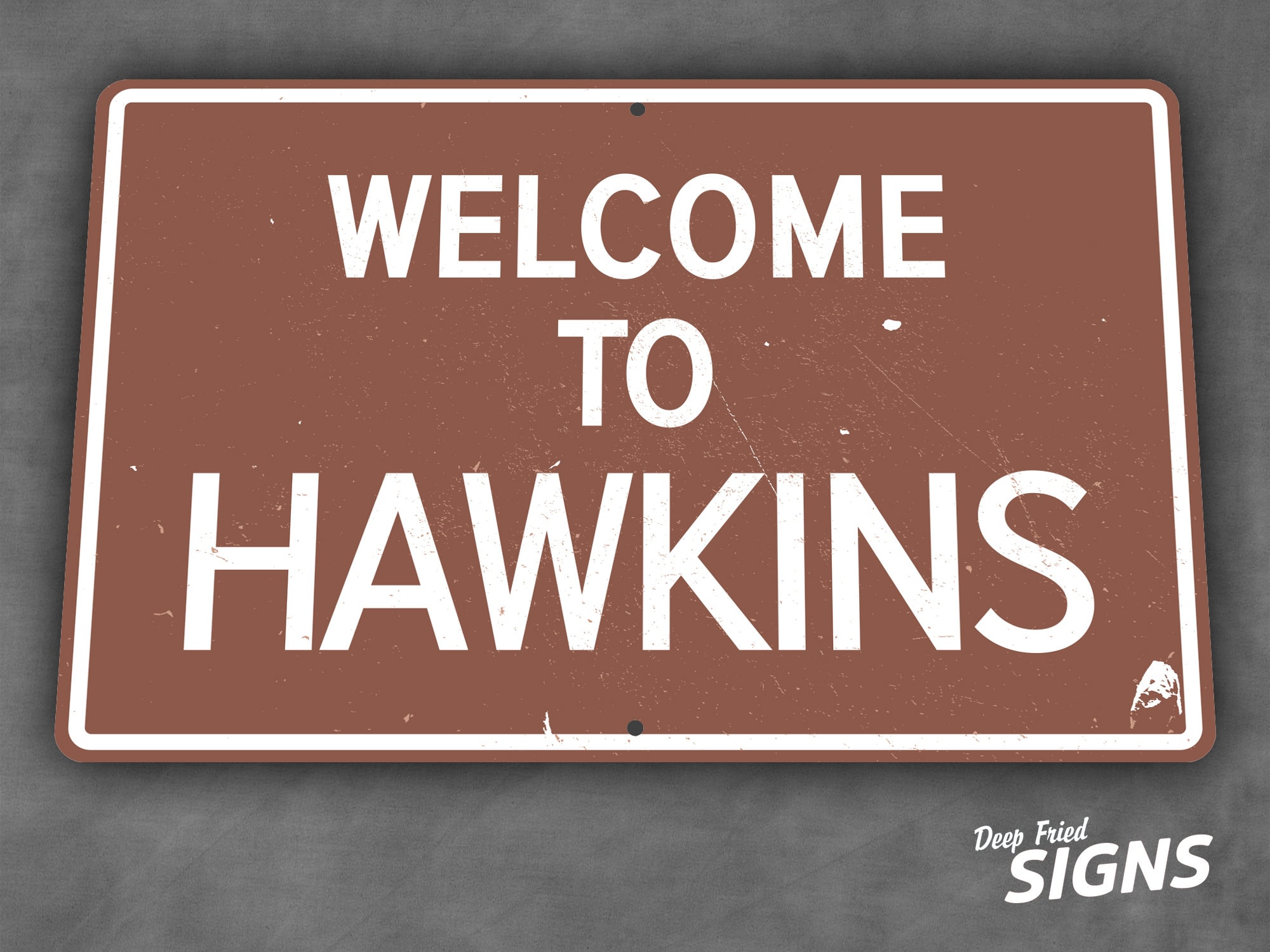 Hawkins plastic sign - Stranger Things - 00046