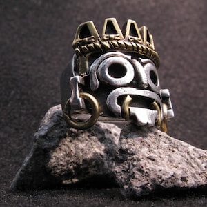 Mexican God Tlaloc Ring