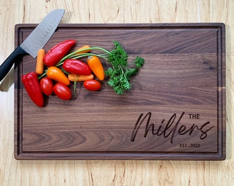 Unique Personalized Wedding Gifts.  Custom Cutting Boards. Personalized Anniversary Gifts. Married Couples Gifts. Christmas Gifts.