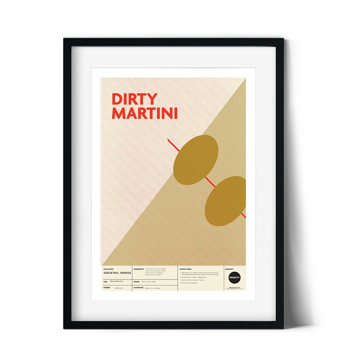 Dirty Martini Cocktail Wall Art Etsy