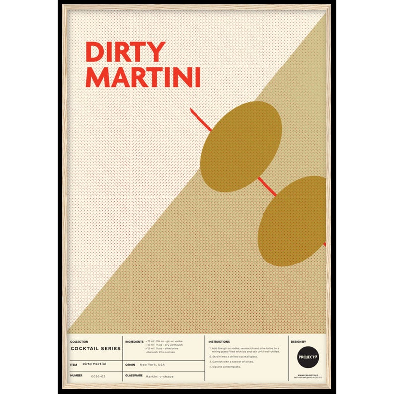 Dirty Martini Cocktail Wall Art Home Decor Wall Art - Etsy