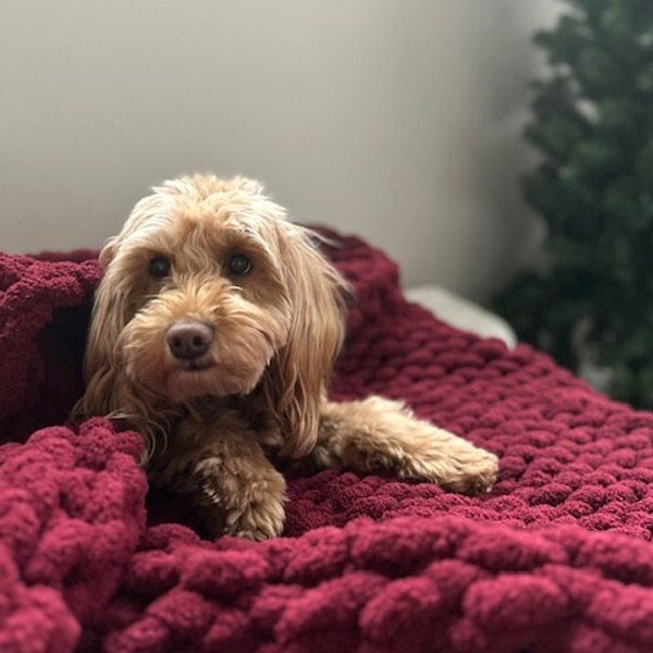 Chunky Knit Blanket Etsy