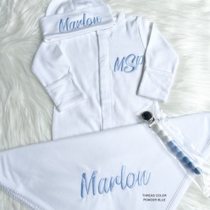 Personalisierte Neugeborenen Baby Mädchen nach Hause kommen Outfit, Baby Take Me Home Outfit Junge, Schwangerschaftansage, Neugeborenen Geschenkkorb.