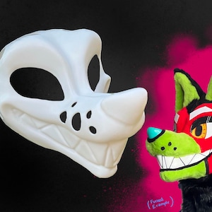 V4: 3D-Printed Canine Fursuit Head Base