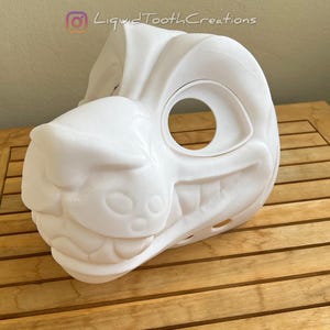 Toothy Feline Tiger 3D printed Fursuit Head Base