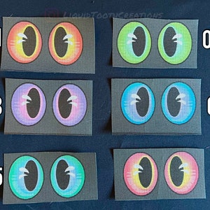 Pre-Printed oval Fursuit Eye Mesh