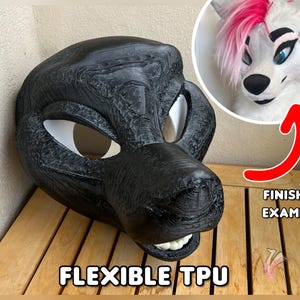 Sassy Fox Canine Fursuit TPU Head Base
