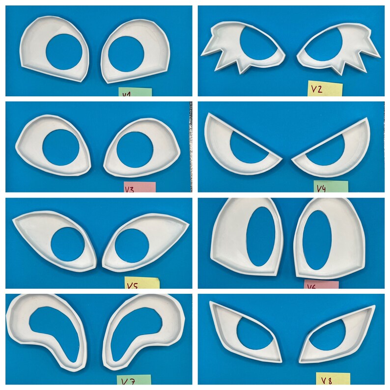 Big 3dprinted Toony Eye Blanks Etsy