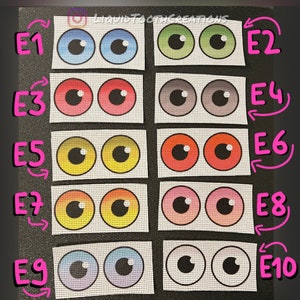 Printed Fursuit Eye Mesh (eye blanks optional)