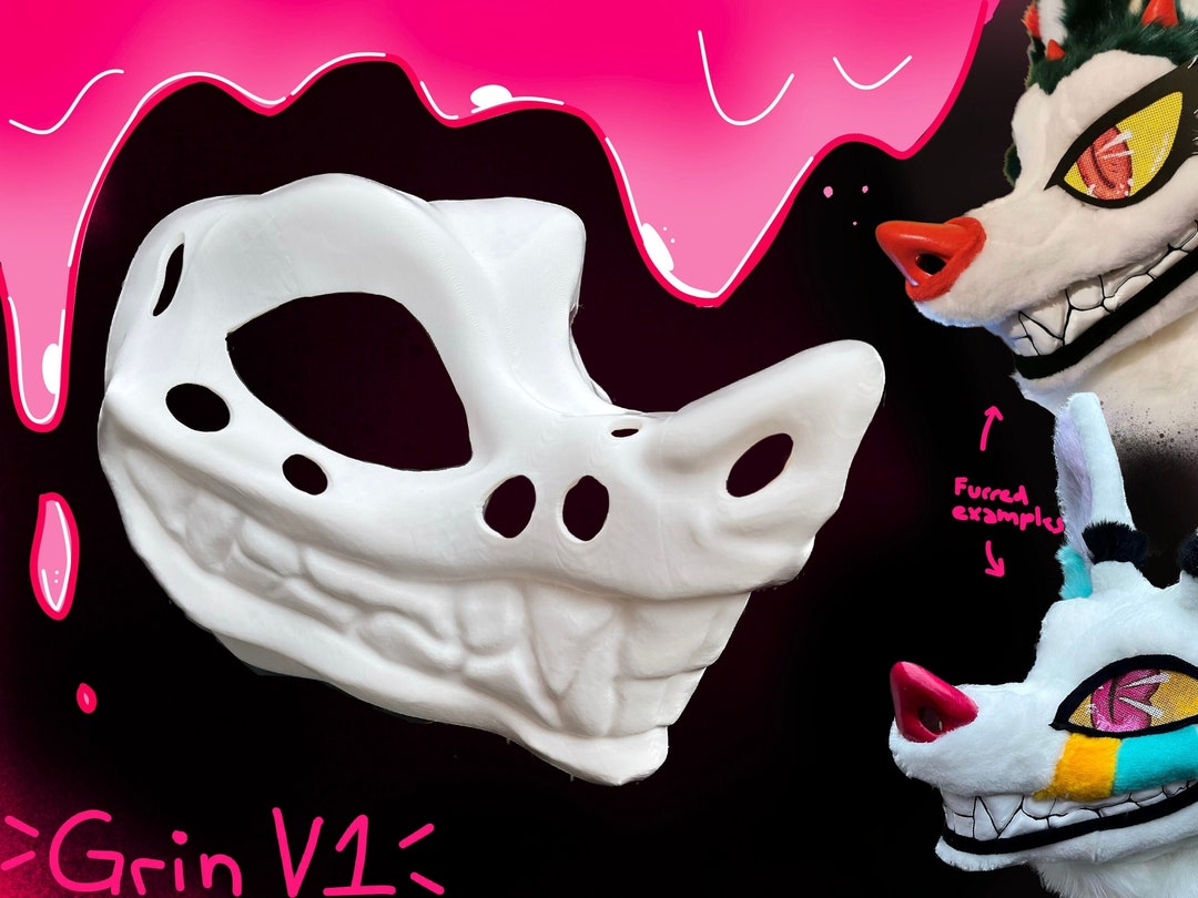 V1: 3d-printed Grin Fursuit Head Base - Etsy