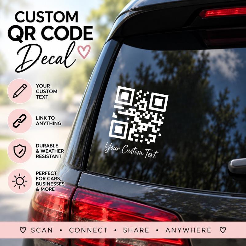 Clear Vinyl Car Sticker - Etsy