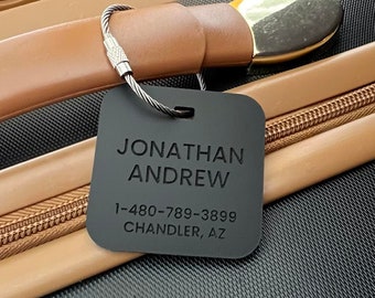 Luggage Tags Personalized, Backpack Tag, Bag Tags, Name Tags For Backpacks, Personalized ID Tags, Custom Luggage Tag, Travel Accessories