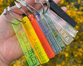 Luggage Tags Personalized, Backpack Tag, Bag Tags, Custom Name Tags, ID Tags, Personalized Keychain, Travel Accessories, Gift For Traveler