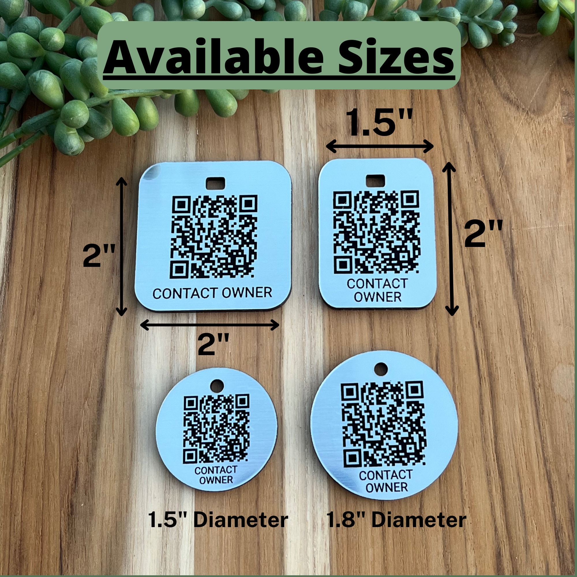 QR Code Luggage Tag Dynamic QR Code Tag Contact Me Qr Code Etsy