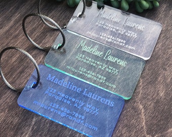 Luggage Tags Personalized, Backpack Tag, Bag Tags, Name Tags For Backpacks, Personalized ID Tags, Custom Luggage Tag, Travel Accessories