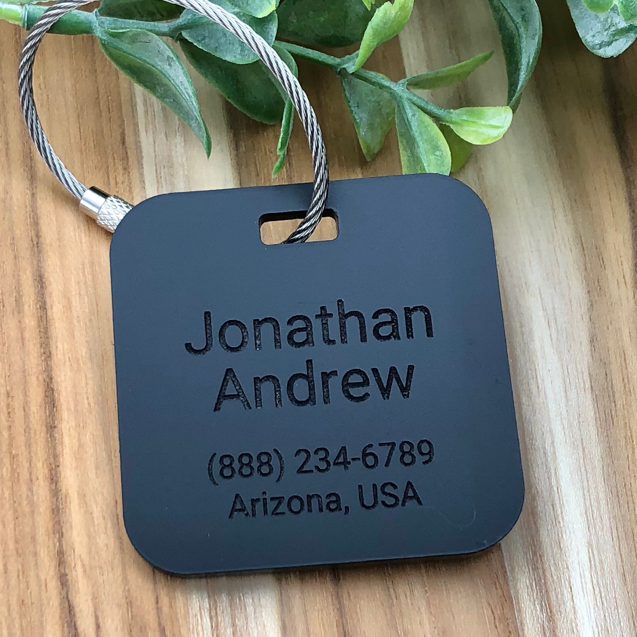 personalized luggage tag