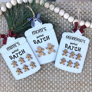 Custom Family Ornament, Personalized Gingerbread Ornament, Personalized Names Ornament, Ornament For Grandma, Christmas Ornament For Mom