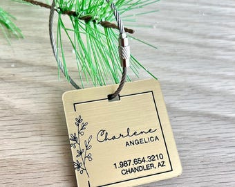 Luggage Tags Personalized, Backpack Tag, Bag Tags, Name Tags For Backpacks, Personalized ID Tags, Custom Luggage Tag, Travel Accessories