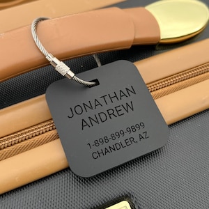 Luggage Tags Personalized, Custom Luggage Tag, Backpack Tag, Bag Tags,  Stocking Stuffer, Personalized ID Tags, Travel Accessories