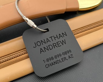 Luggage Tags Personalized, Custom Luggage Tag, Backpack Tag, Bag Tags,  Stocking Stuffer, Personalized ID Tags, Travel Accessories
