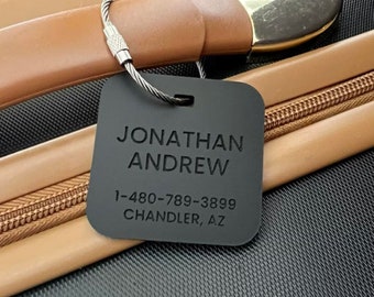 Luggage Tags Personalized, Backpack Tag, Bag Tags, Name Tags For Backpacks, Personalized ID Tags, Custom Luggage Tag, Travel Accessories