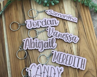 Personalized Name Keychain, Personalized Name Tag For Bag, Personalized Name For Backpack, Custom Keychain, Personalized Luggage Tag