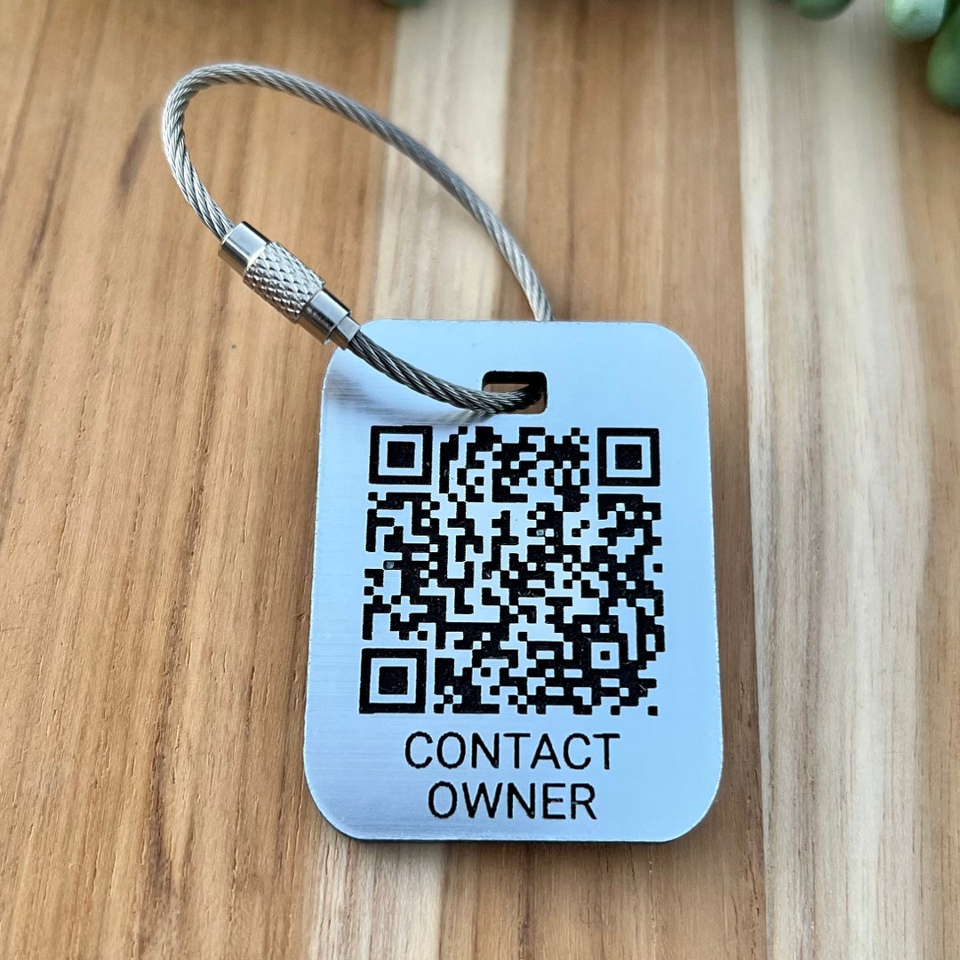 QR Code Luggage Tag, Pingtag QR Code, Dynamic QR Code Tag, Contact Me