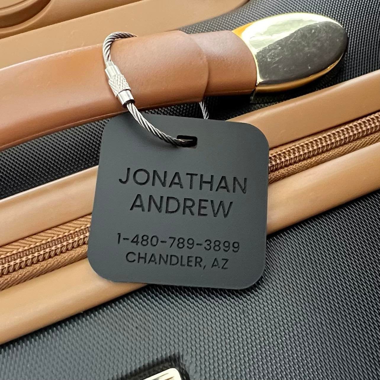 1pc Handmade Cowhide Luggage Tags,Customized Genuine Leather Luggage Tag,  Best Gift Tag For Him,Travel Gifts Tag Backpack Tag Luggage Tag Baggage  Tag