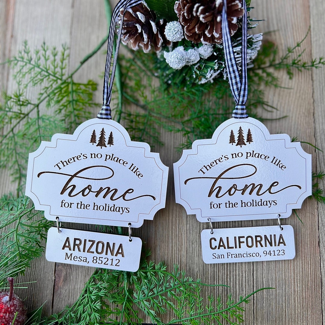 Personalized Hometown Ornament Custom Zip Code Christmas Etsy