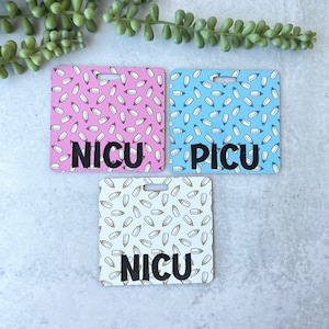 NICU Badge, NICU Nurse Gift, Custom Badge Buddy, PICU Nurse, Badge Buddy Nicu, Rn Badge Buddy, Nicu Badge Reel, Picu Badge Reel, Nicu Nurse