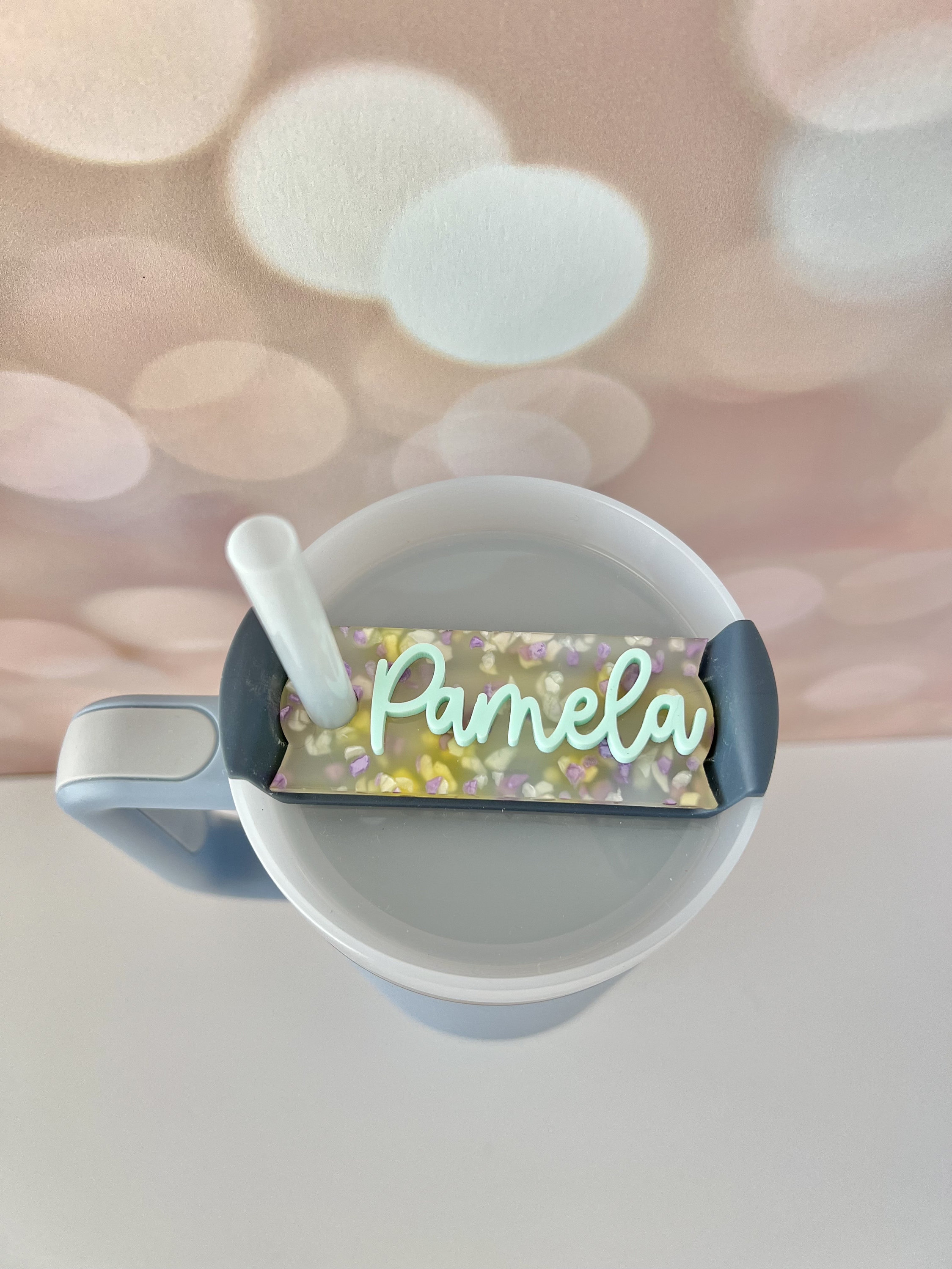 Buy Personalized Stanley Tumbler Name Plate, Custom Name Tumbler ID Tag,  Stanley Straw Topper, Stanley Tumbler Lid Topper Online at desertcartUAE