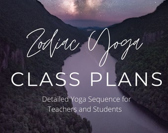 Zodiac Yoga Class Plans PDF l Teachers & Students l Ebook l Instant Download