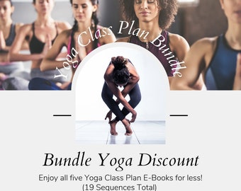 Yoga Class Plan Sequences BUNDLE l 5 E-books l 19 Sequences