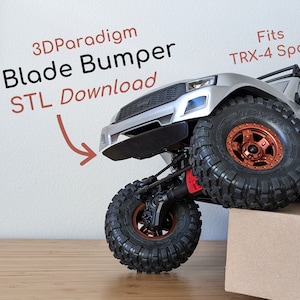 3DParadigm Blade Bumper for TRX4 Sport, STL+GCODE File Digital Download for 3D Printing