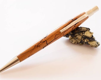Noble Wooden Ballpoint Pen - Lightning Strike Design