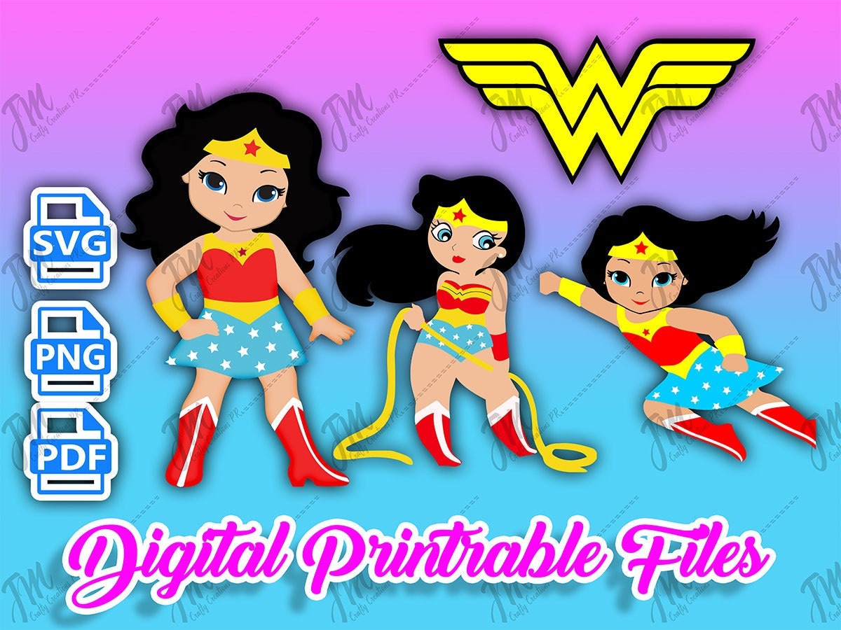 Wonder Woman bundle PNG PDF SVG Cut Files for Crafters - Etsy México