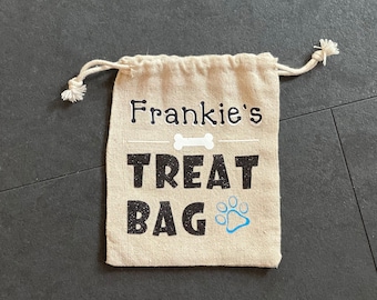 personalised Dog treat bag