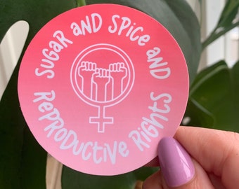 Sugar and Spice and Reproductive Rights Sticker