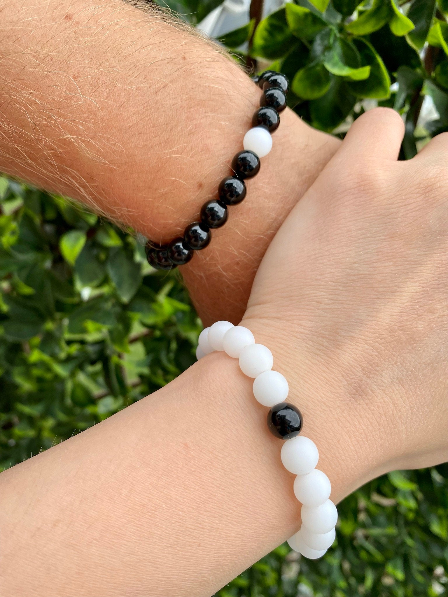 Couples Beaded Bracelets Couples Bracelet Sets Couples Etsy UK