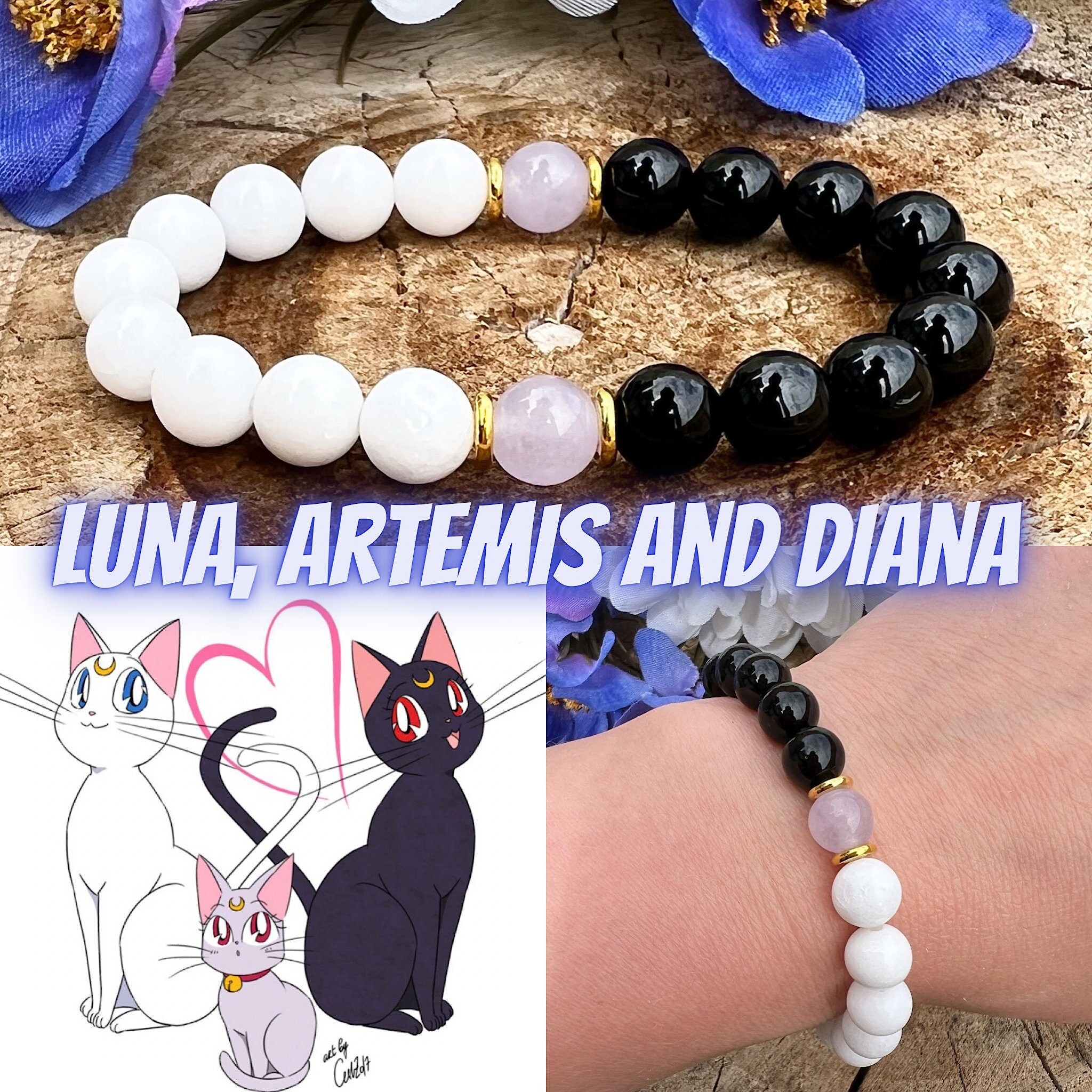 Luna & Jade Charm Bracelet