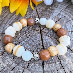 Bodhi Beaded Bracelet | Kitty Bodhi Bracelet | Bodhi Seed Bracelet | Mala Bodhi Jewelry | Enlightenment Bracelet | Healing Bracelet