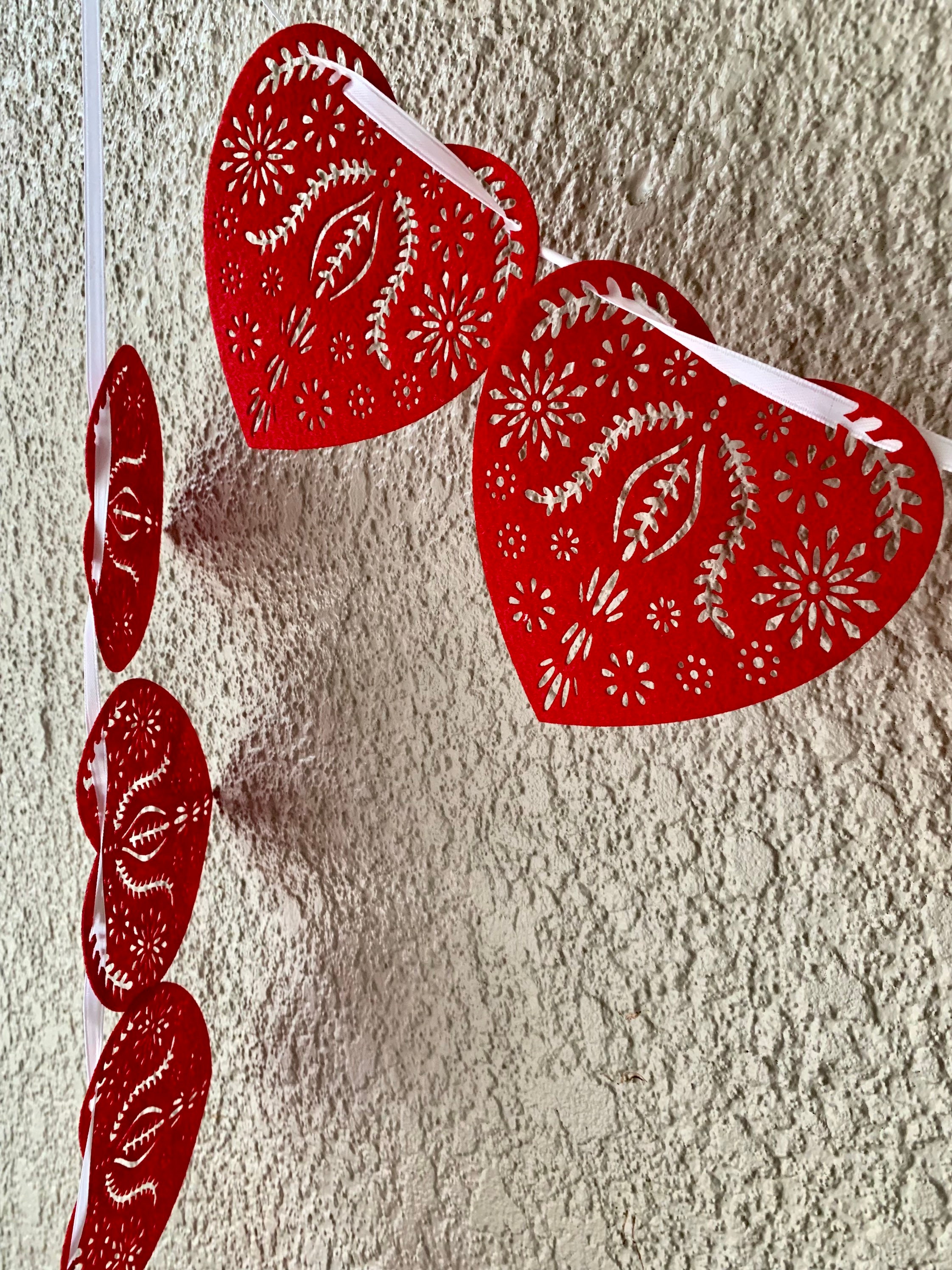 Set Decorazioni San Valentino 16 Pezzi – Palle Nido D'Ape A Cuore, Ghirlande E Decorazioni Appese Per Matrimoni E Festa Della Mamma