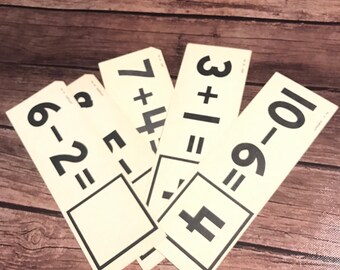 Math Flash Cards | Etsy